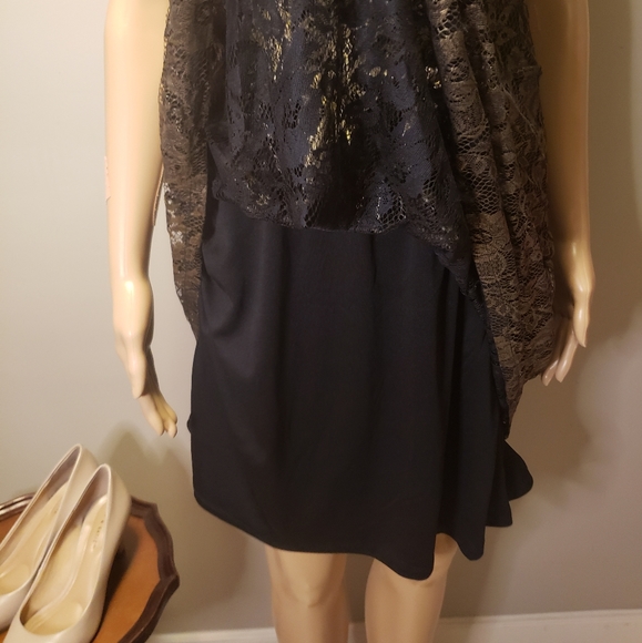 Black Gold OASIS Lace Dress - Picture 5 of 12